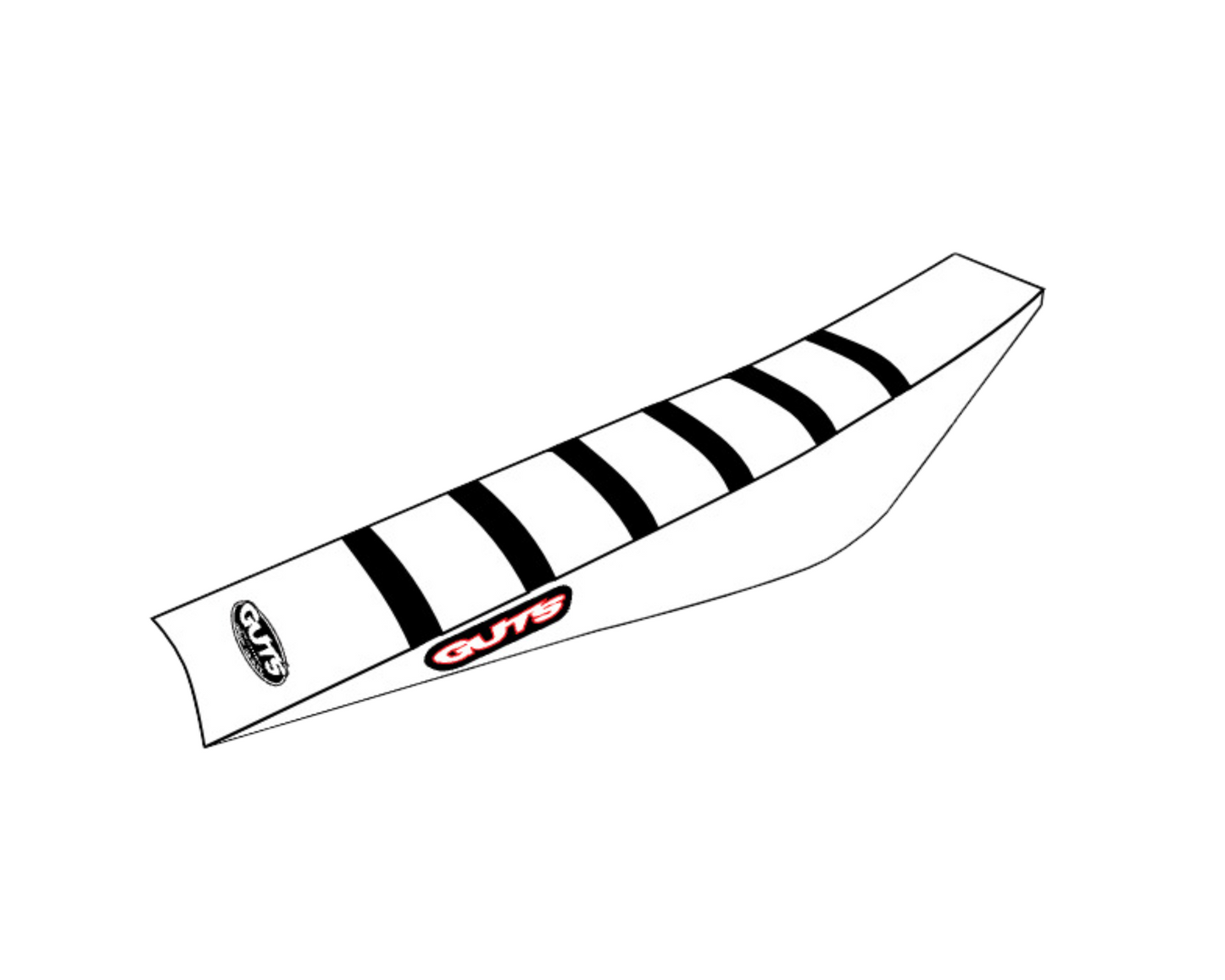 GUTS RIBBED SEAT COVER STARK VARG MX 23-26 / EX 25-26 BLACK/WHITE/WHITE